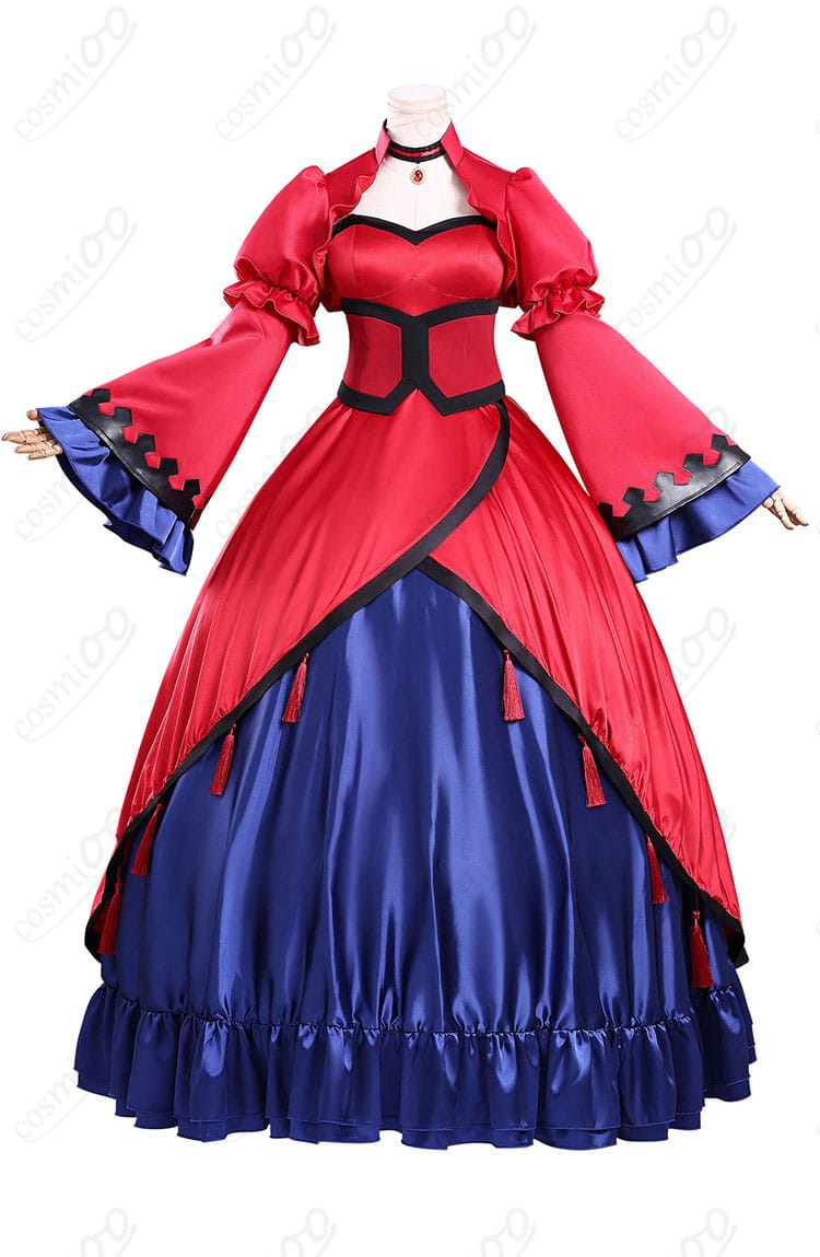エリスの聖杯 スカーレット・カスティエル コスプレ衣装 正面全体図|高品質ドレス・イベント撮影に最適