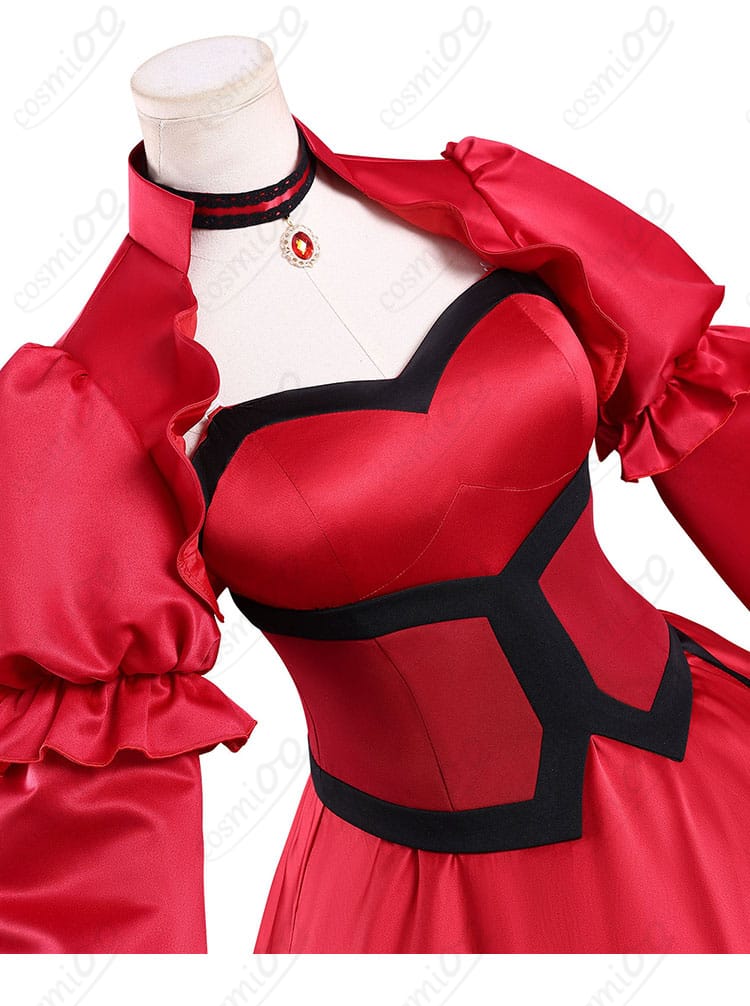 ドレスの襟元装飾ディテール|上品な首元のデザインと刺繍の美しさを表現