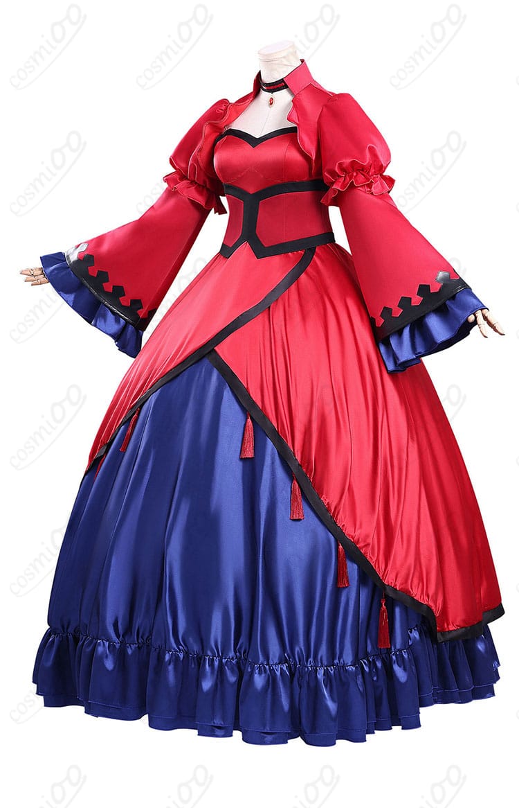 エリスの聖杯 スカーレット・カスティエル コスプレ衣装 側面全体図|シルエットの美しさを際立たせるデザイン