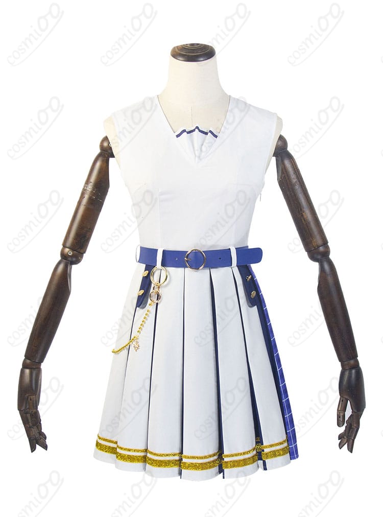 アイカツアカデミー!姫乃みえる 制服 コスプレ衣装 スカート前面装飾ディテール|リボンやラインの装飾が華やか