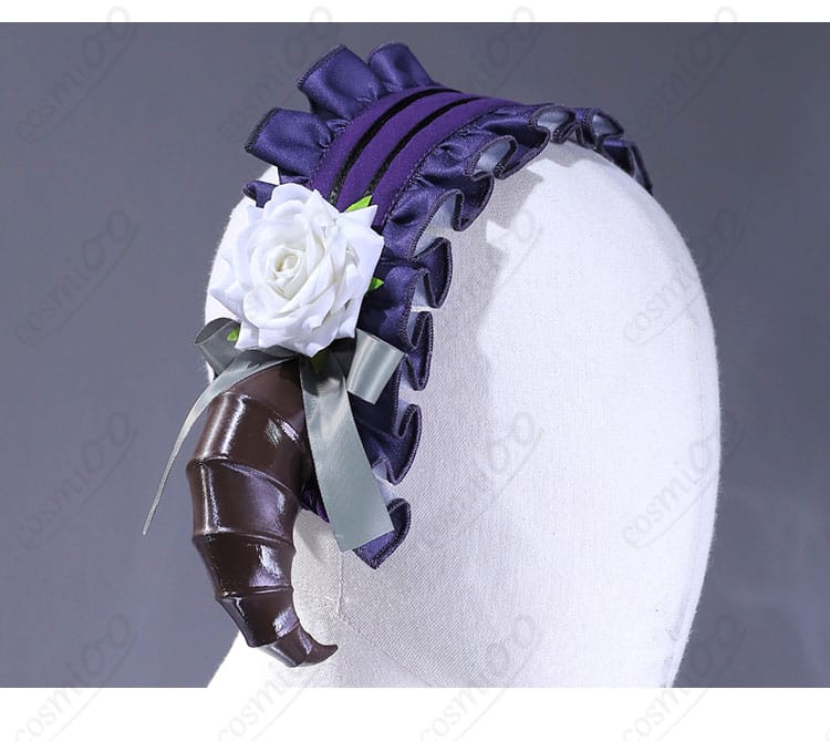 草薙寧々 ステップに想いをのせて コスプレ衣装 ヘッドドレス細部写真|シェリール・オートクチュール風の繊細な装飾が魅力。