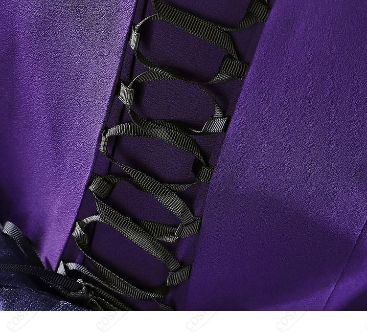 草薙寧々 コスプレ衣装 系帯部分のディテール写真|精巧な縫製と立体感ある帯デザイン。