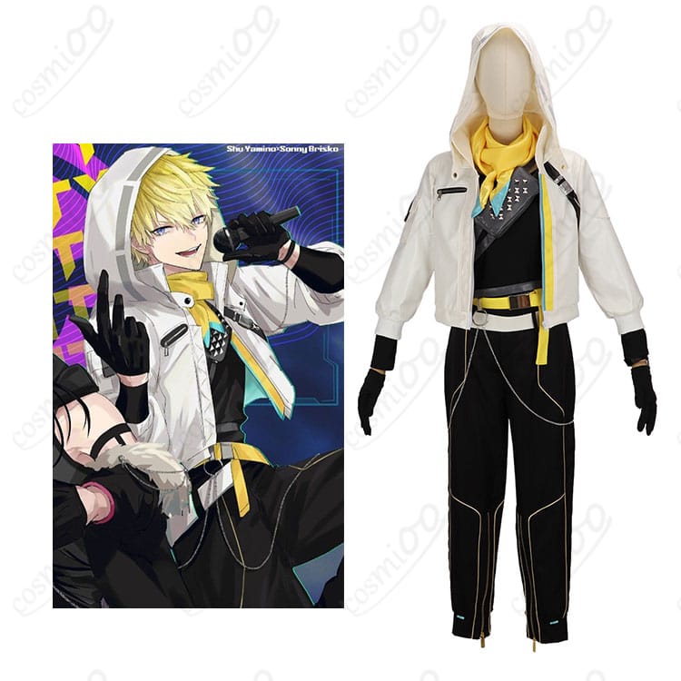 闇ノシュウ×サニー・ブリスコー『INFINITY』キャラクターと衣装全体のイメージ図|にじさんじEN公式デザイン再現コスプレ