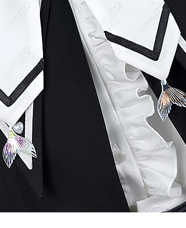 桜羽エマ コスプレ衣装 前立てボタン装飾詳細|丁寧な縫製と高再現のディテールをチェック