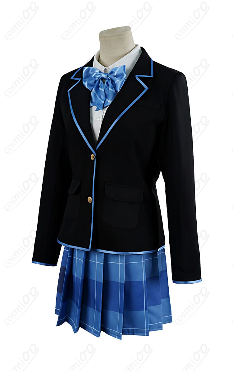 チラムネ 柊夕湖 制服コスプレ衣装 側面からのシルエット|上品で可愛いデザイン