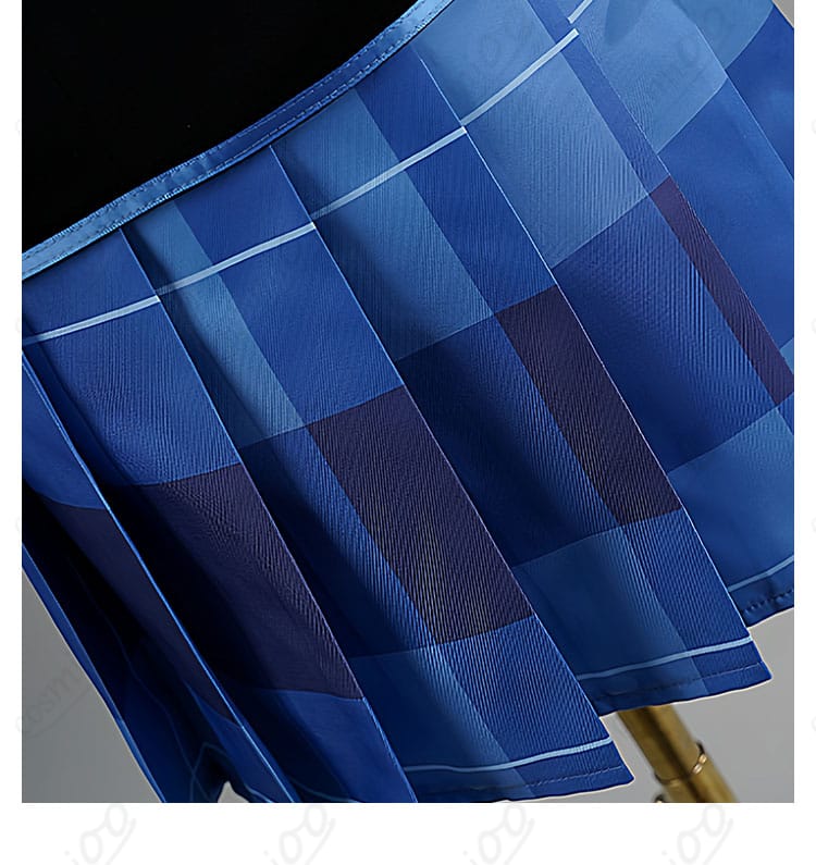 チラムネ 制服スカート 裾デザイン細部|清楚で華やかな印象を演出