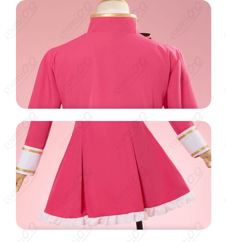 東条ヒバリ コスプレ衣装 袖口の装飾アップ|丁寧な仕立てで高級感ある仕上がり