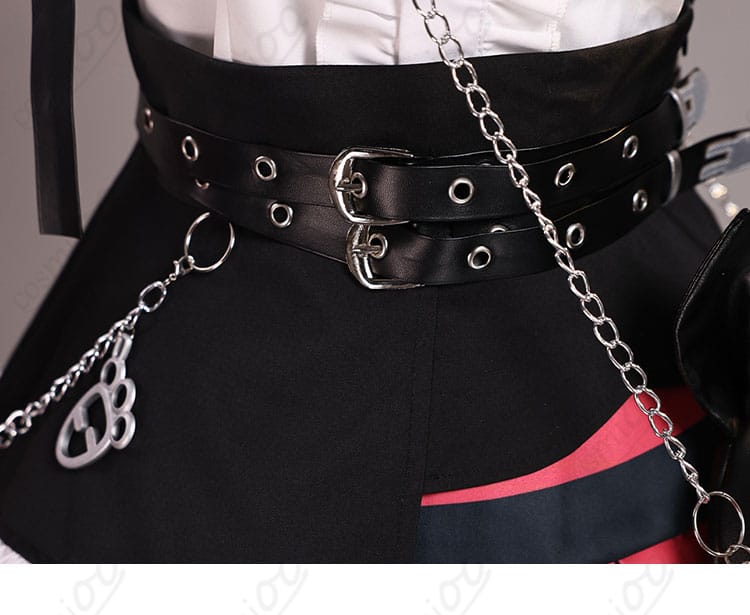 堕天使パンク衣装 腰飾り デザイン細部 注目ポイント