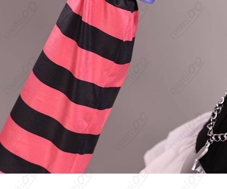 堕天使パンク衣装 袖のストライプ装飾 デザインポイント