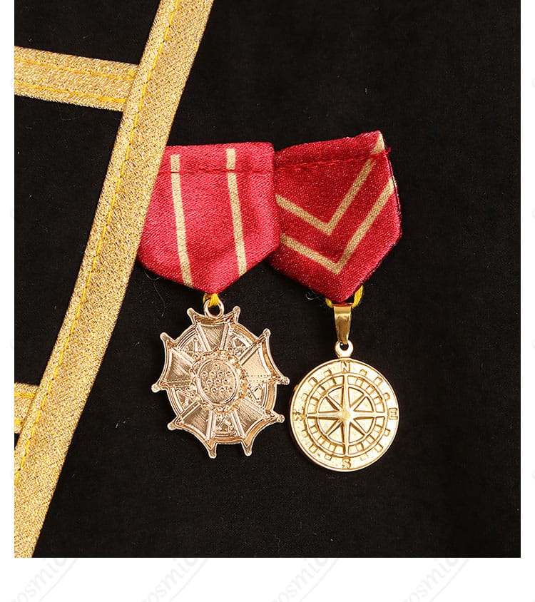 FGO オルガマリー コスプレ衣装 胸章・胸飾りディテール|象徴的なエンブレムが映える精巧なデザイン