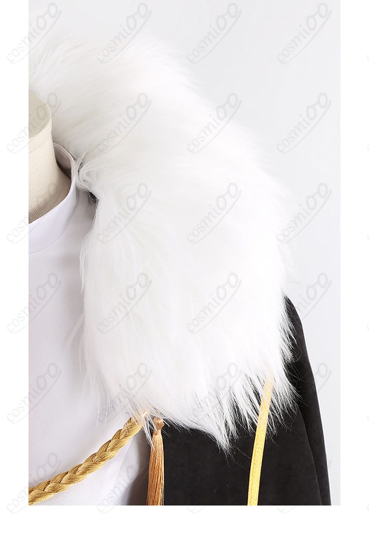 FGO オルガマリー コスプレ衣装 衣領のファー装飾アップ|柔らかく高級感のある毛並みを表現