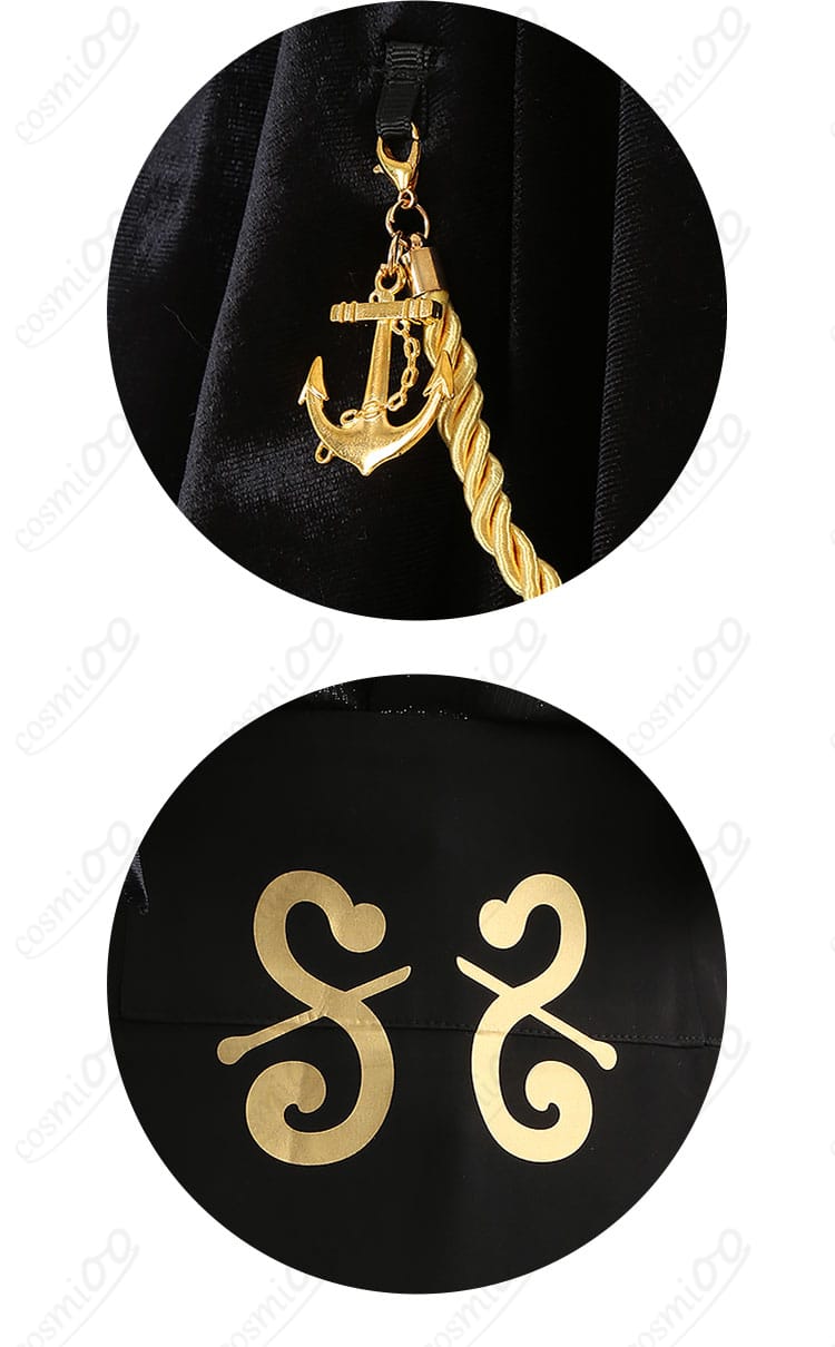 ネモ 第二再臨 コスプレ衣装 細紐と模様ディテール|繊細な装飾と職人技が光る仕上がり