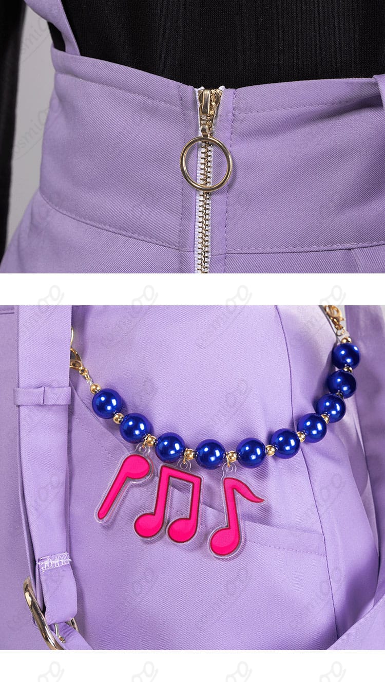 白石杏 コスプレ衣装 パンツ背面 ファスナー部分|着脱しやすい構造で快適な着心地