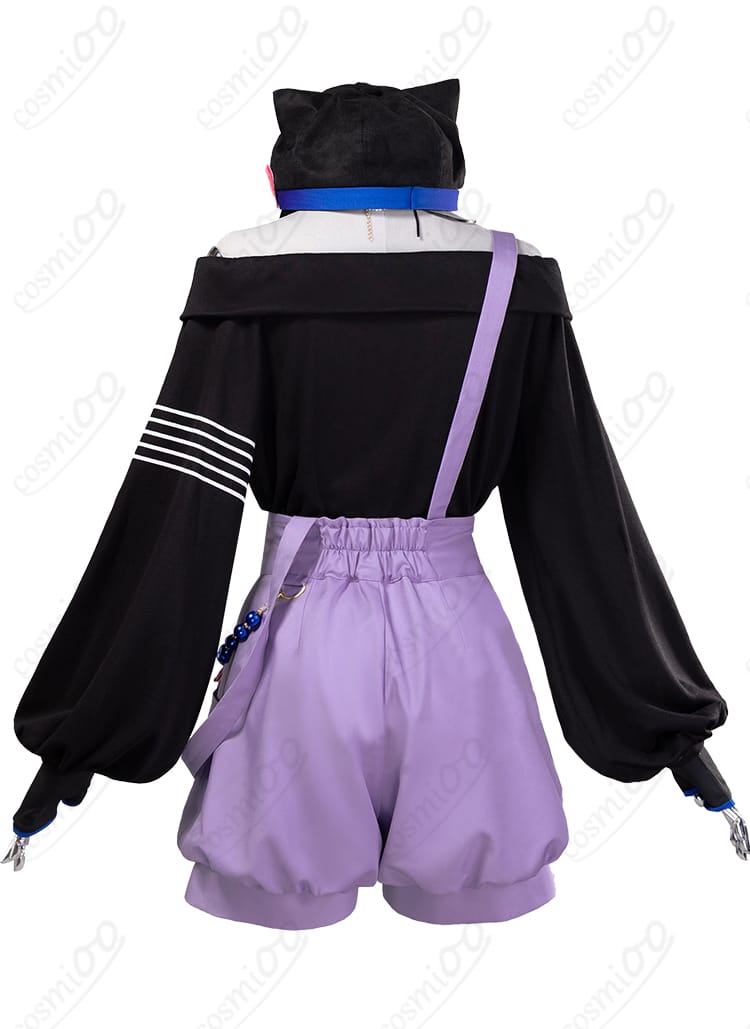 白石杏 メロディっち コスプレ衣装 背面 ビュー|細部まで再現された後ろ姿デザイン