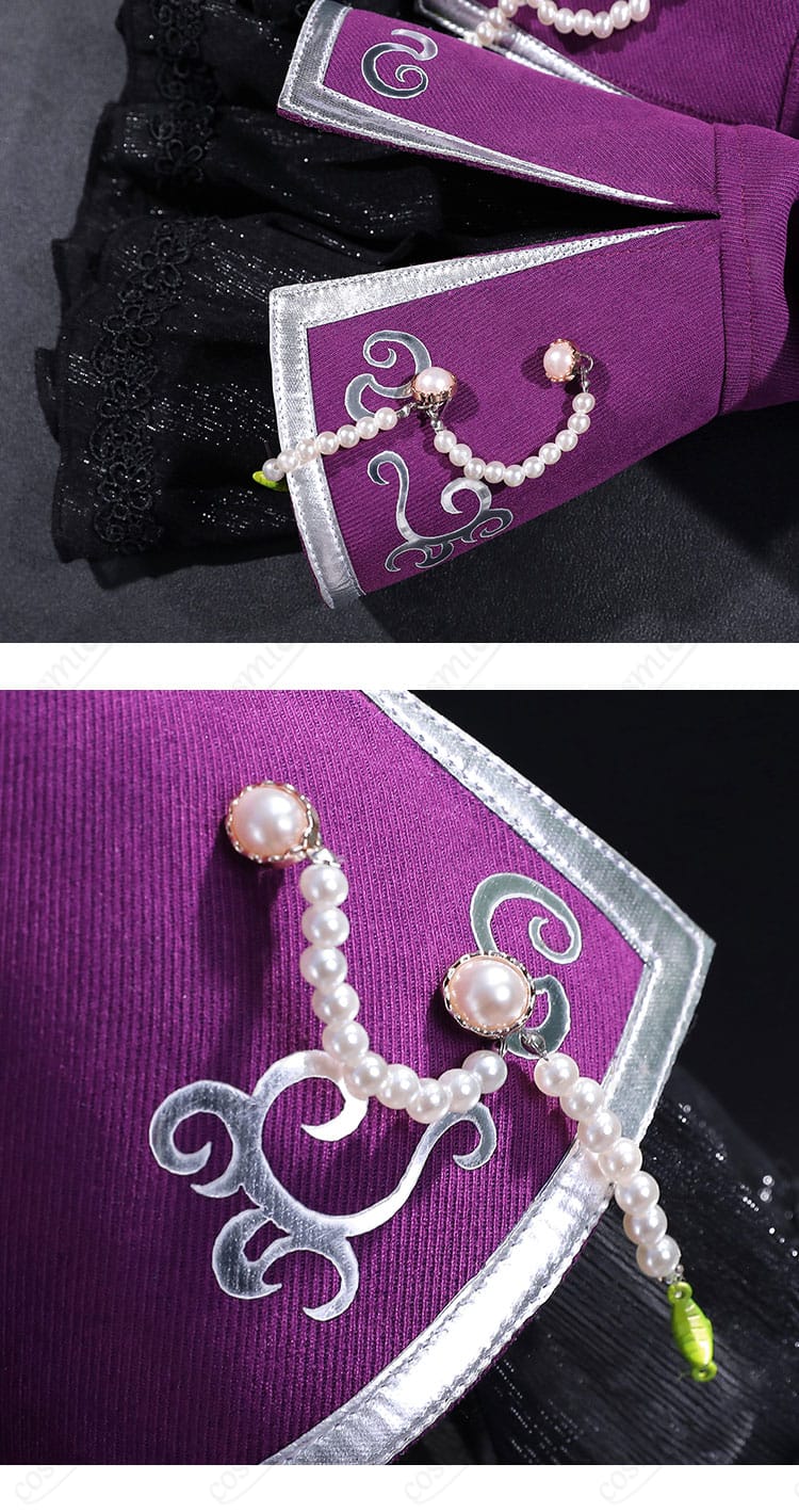 袖口の装飾ディテール|繊細な仕立てと上質素材が魅力のコスプレ衣装