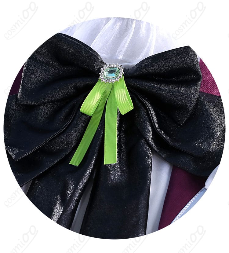 黒色リボンタイ装飾の細部|クラージュ・オートクチュール仕様の精巧なデザイン