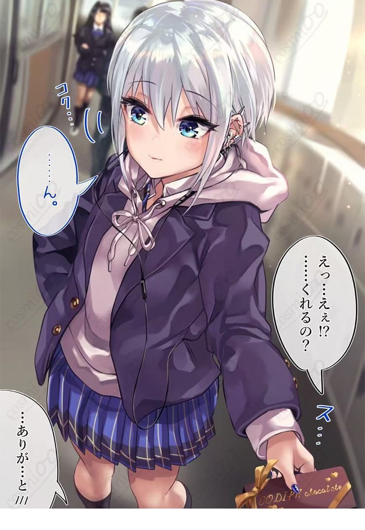 オタクだってギャルと恋したい 制服 コスプレ衣装 キャラクター人物の細部ディテール|スカート・スカーフ装飾を高再現