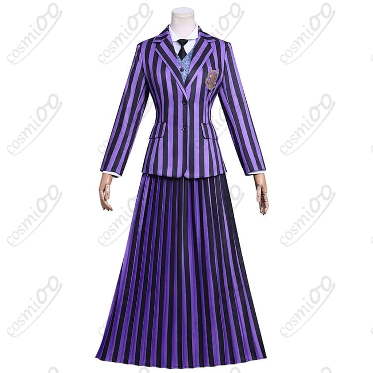 ウェンズデー制服 コスプレ衣装 WEDNESDAY ネヴァーモア学園 ハロウィン 楽天市場】ウェンズデー コスプレ 衣装 アダムスファミリー 仮装 制服