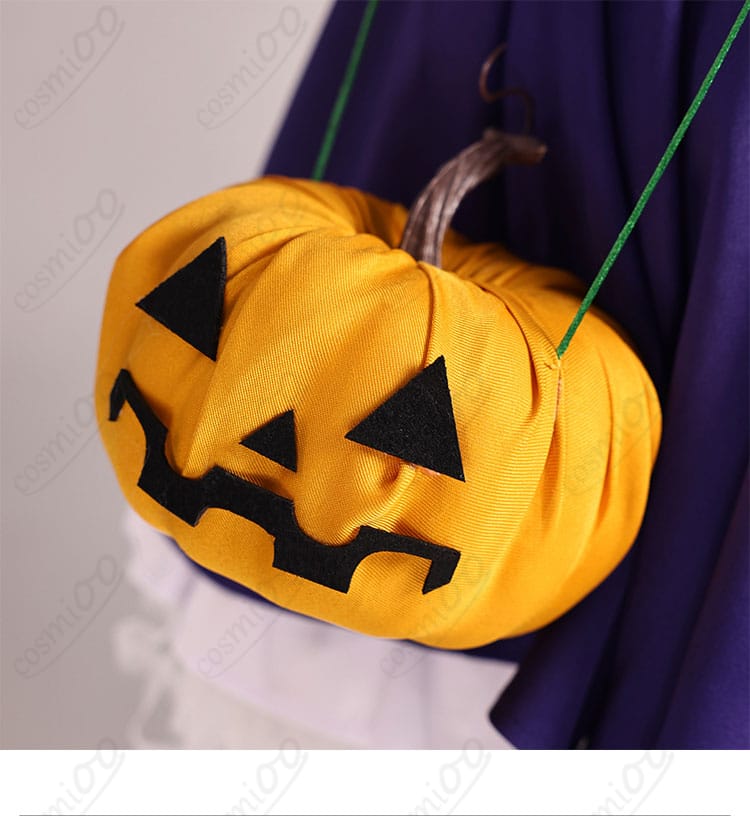 フリーレン 万聖節モチーフ南瓜腰飾りの細部アップ|ハロウィン感満点の可愛いアクセント