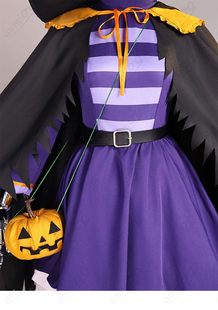 フリーレン 衣装 腰ベルト装飾部分のアップ|南瓜風チャームが季節感を演出