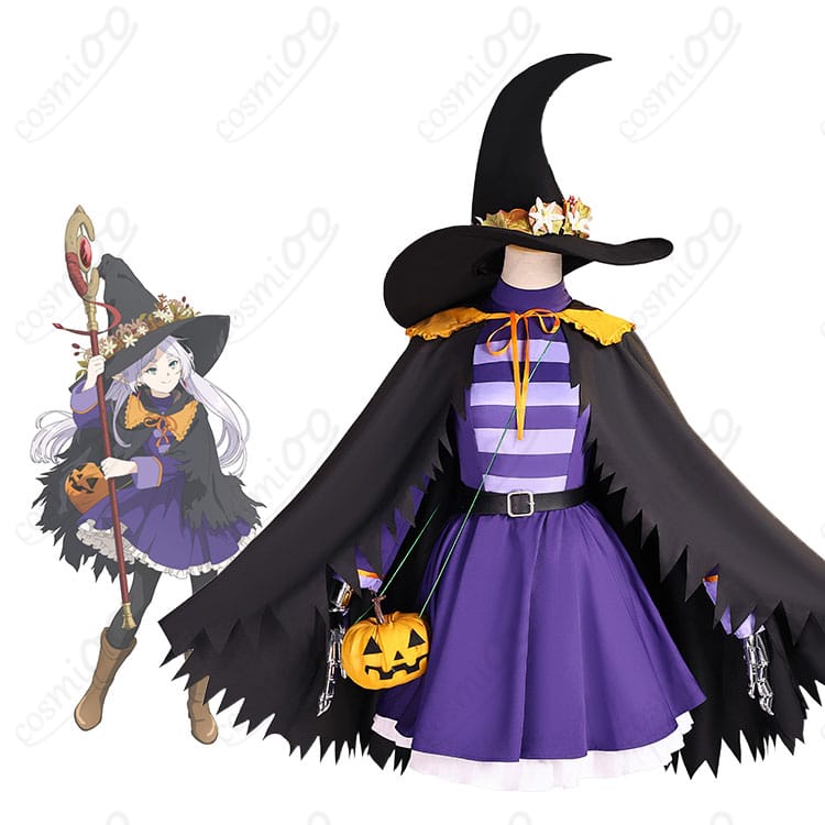 フリーレン ORBcafe ハロウィンコスプレ衣装 着用イメージ|魔法使い風の可愛い雰囲気が魅力