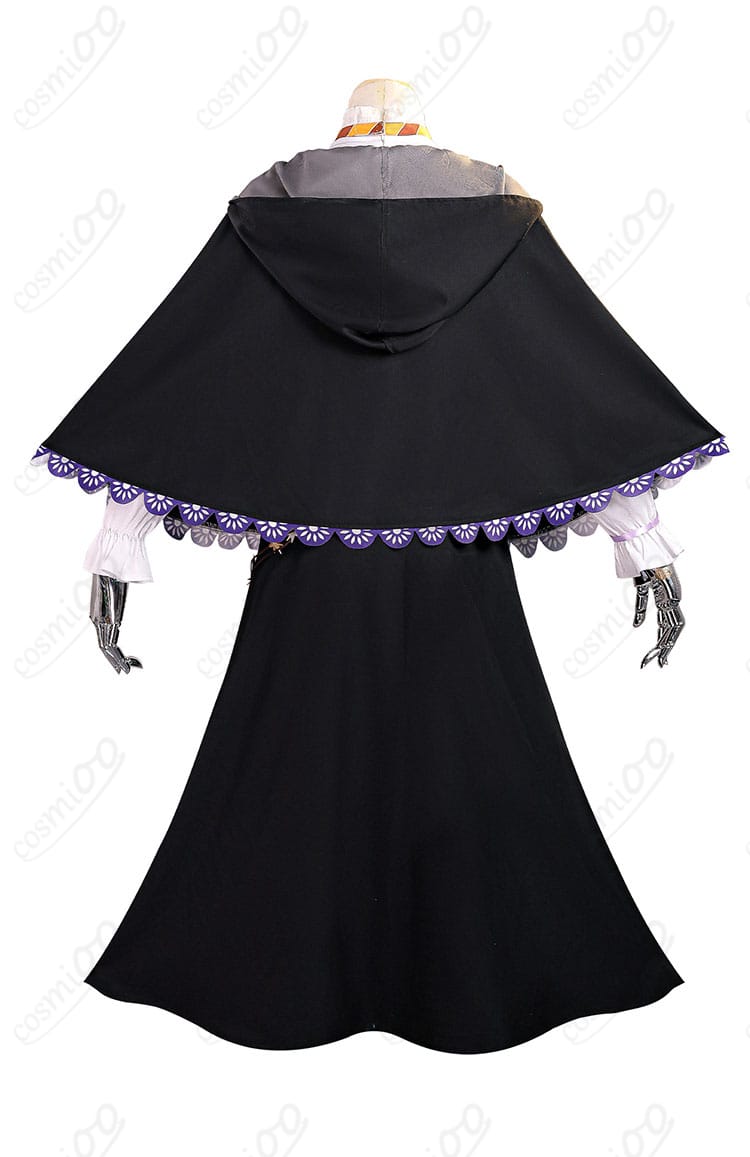 フェルン ハロウィン限定コスプレ衣装 背面図|マントの流れと装飾デザインがわかる後ろ姿