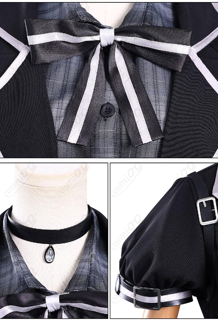 黒部ナノカ コスプレ衣装 蝴蝶リボン・チョーカー・肩飾り細部画像|高級感あるアクセントが魅力