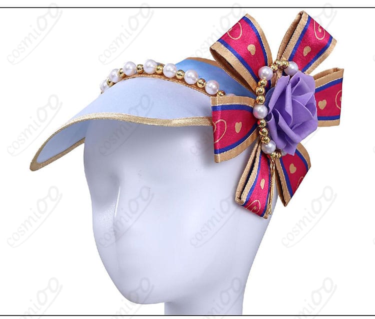 霧矢あおい コスプレ衣装 帽子の全体画像。チアリーダー風デザインで元気な印象に。