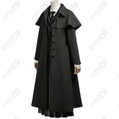 ウェンズデー・アダムス ネヴァーモア学園制服 コスプレ衣装（シーズン2モデル）高再現フルセット - 2枚目の画像（サムネイル）