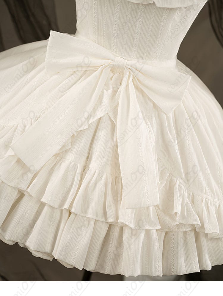 初音ミク コスプレ衣装 スカート背面リボン装飾・華やかなバックスタイルを演出