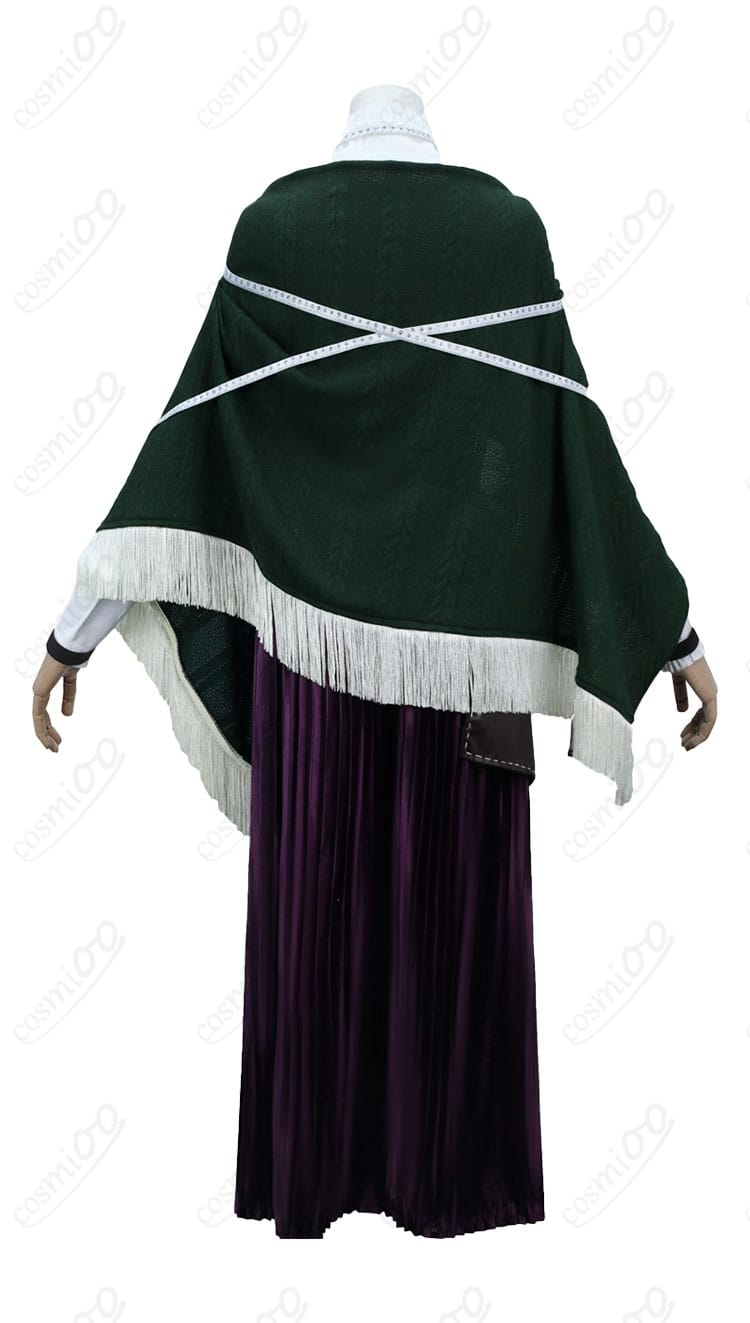 無期迷途 ガロファノ コスプレ衣装 背面図|背中の装飾やショールの流れを忠実に再現したデザイン。