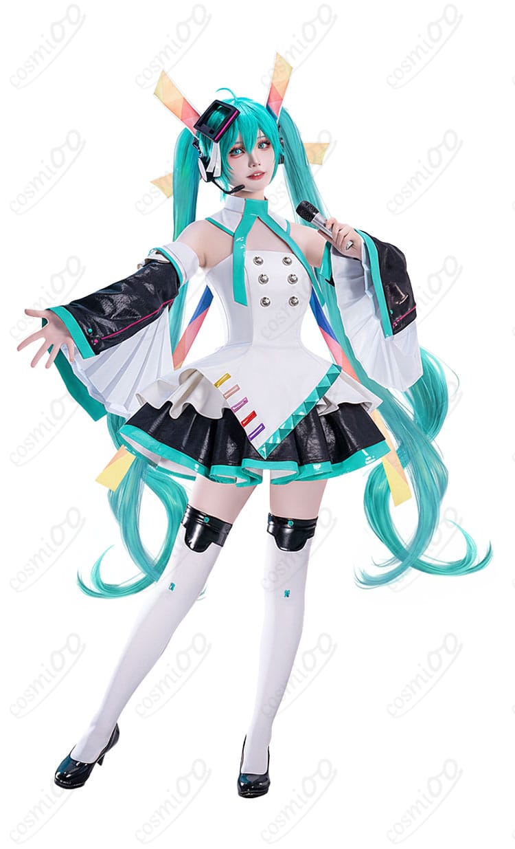 初音ミク EXPO10th コスプレ衣装 正面全体図|細部まで再現された公式デザイン