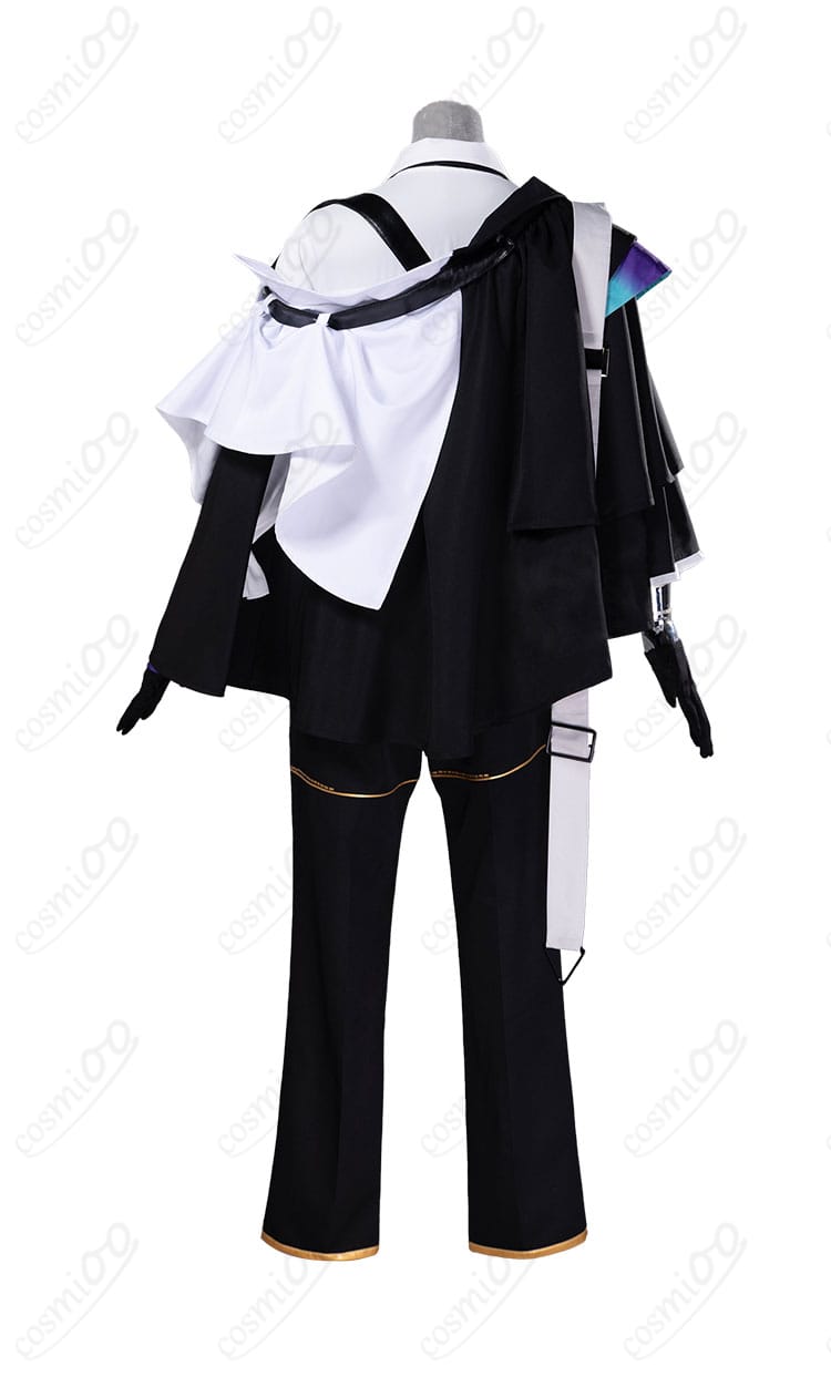 アークナイツ シャレム コスプレ衣装 背面図|防具風デザインと装飾のバランスが際立つ仕上がり