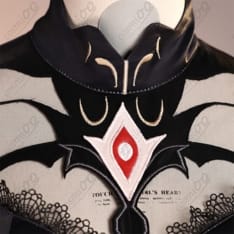 原神 ロノヴァ（死の執政）コスプレ衣装｜黒×深紅の荘厳デザイン・フルセット - 3枚目の画像（サムネイル）