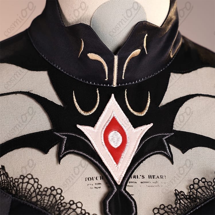 原神 ロノヴァ（死の執政）コスプレ衣装｜黒×深紅の荘厳デザイン・フルセット - 3枚目の画像