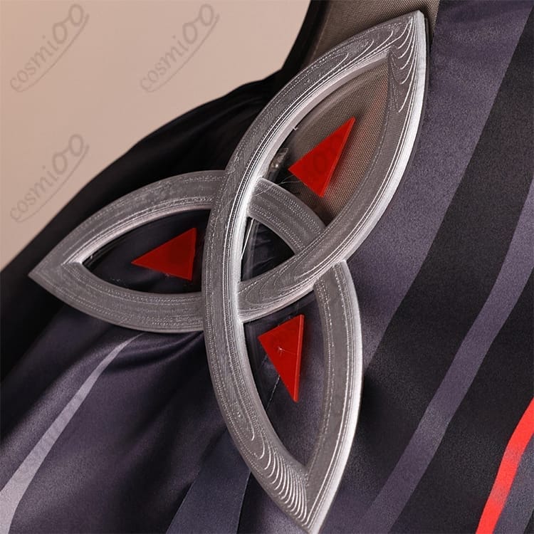 原神 ロノヴァ（死の執政）コスプレ衣装｜黒×深紅の荘厳デザイン・フルセット - 4枚目の画像