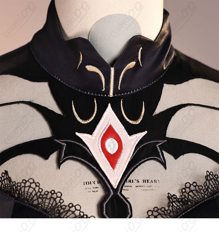 ロノヴァ 死の執政 コスプレ衣装 立ち襟装飾ディテール 高級仕上げ