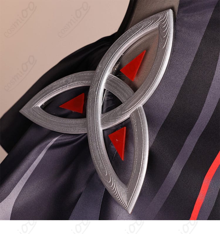 原神 ロノヴァ コスプレ衣装 腰飾りディテール ベルト装飾と流麗なリボン