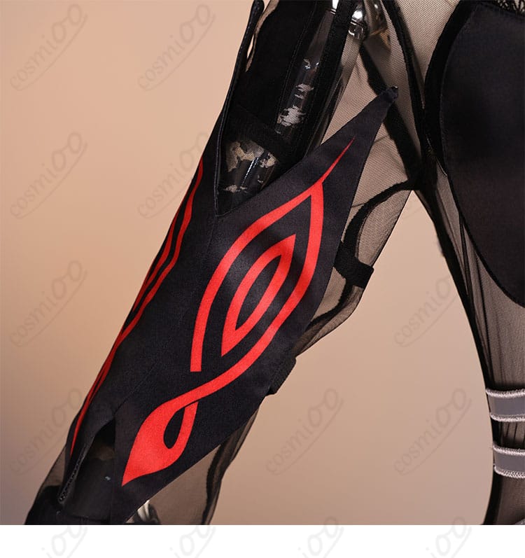 原神 ロノヴァ 死の執政 コスプレ衣装 袖装飾ディテール 高級刺繍入りデザイン