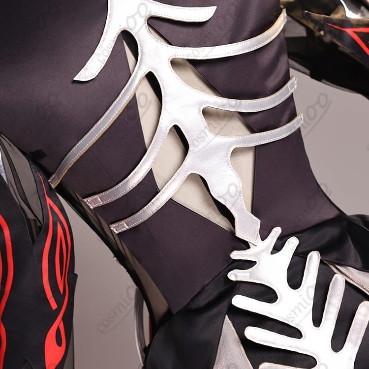 原神 ロノヴァ（死の執政）コスプレ衣装｜黒×深紅の荘厳デザイン・フルセット - 5枚目の画像