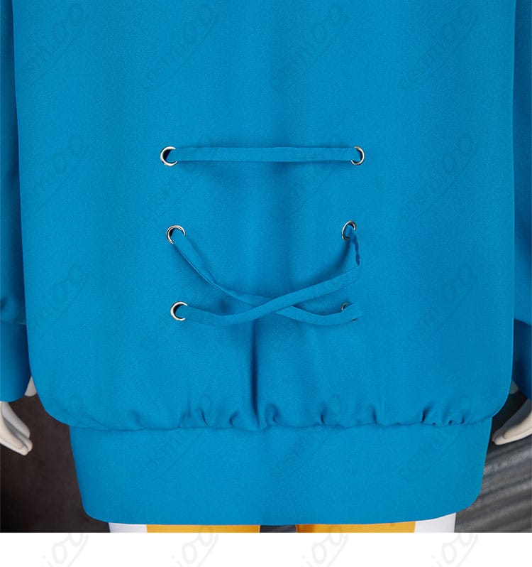 ポケモンレジェンズZ-A デウロ コスプレ衣装 背面ひも装飾ディテール|バックスタイルも抜かりない仕上がり