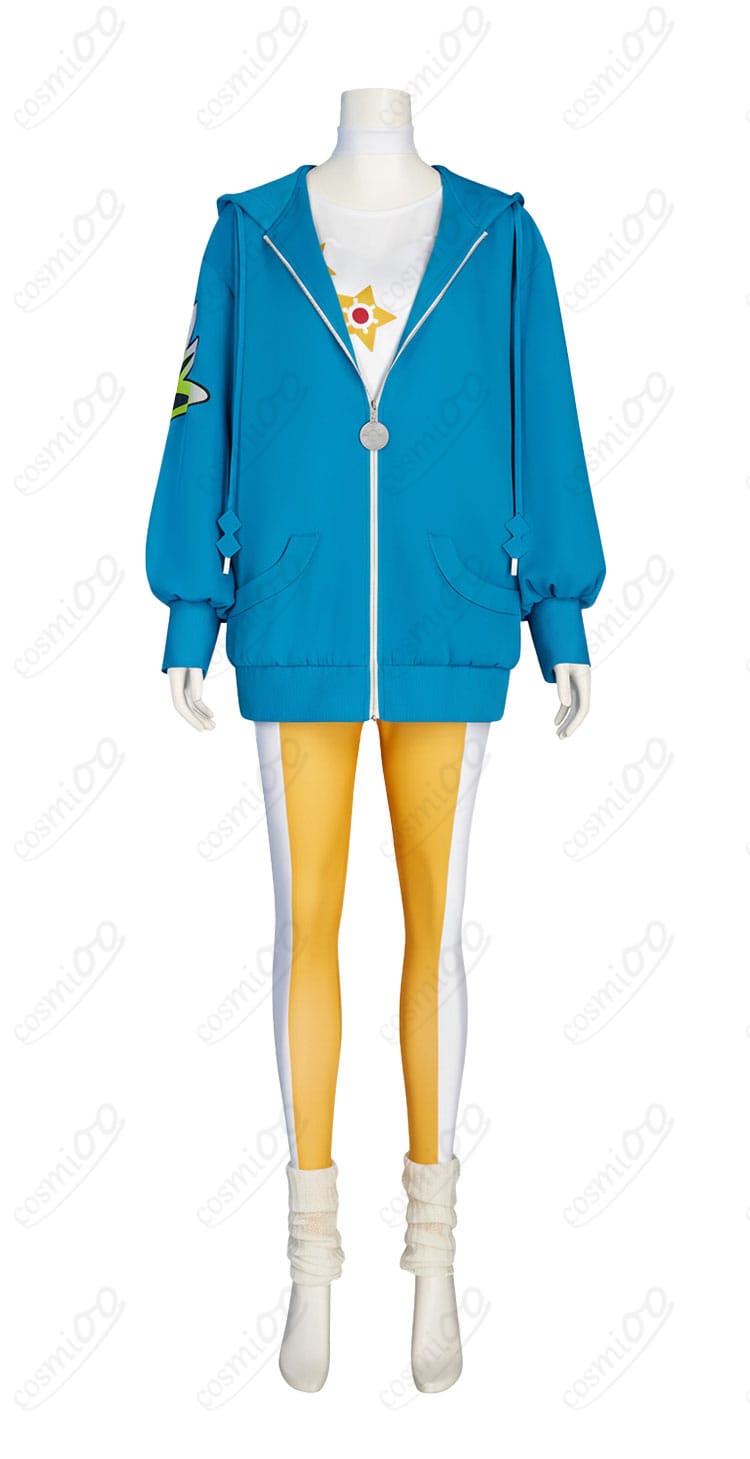 ポケモンレジェンズZ-A デウロ コスプレ衣装 正面図|高品質コートとアクセサリー付き