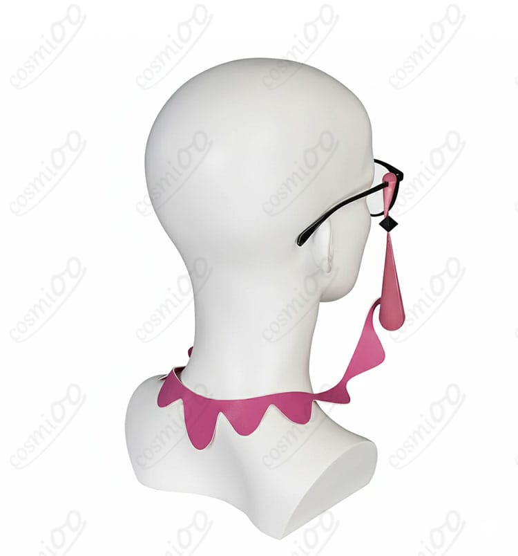 カラスバ コスプレ衣装 メガネ背面装飾ディテール|後ろから見た形状や細部デザインを確認