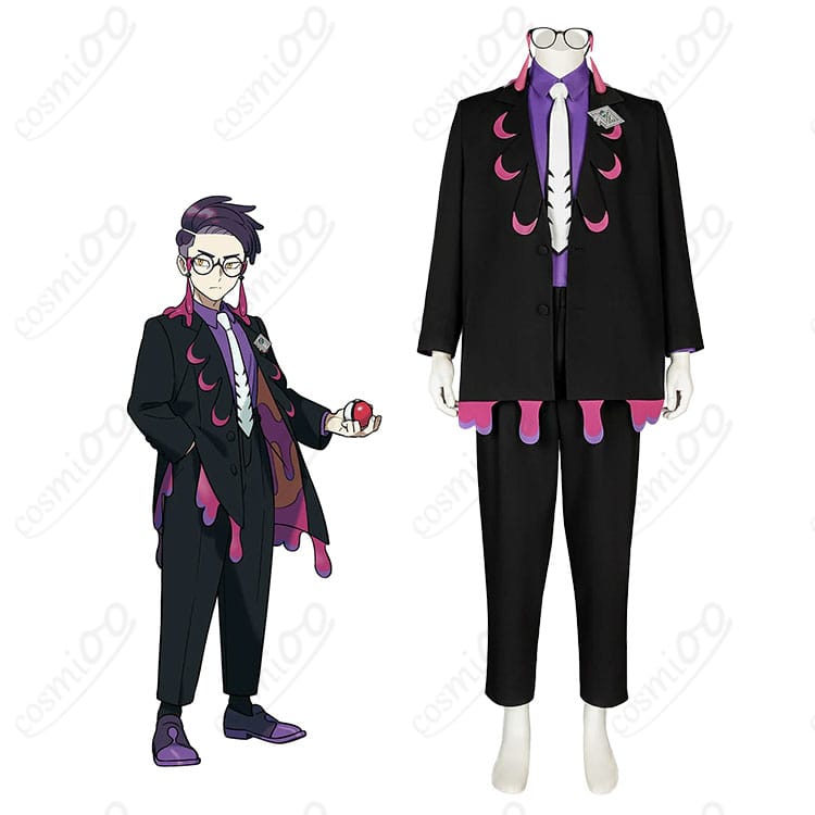 ポケモンレジェンズZ-A カラスバ コスプレ衣装 キャラクター人物と衣装全体のイメージ|冷たく威圧的な雰囲気を再現