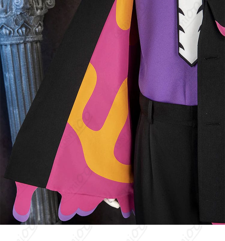 カラスバ コスプレ衣装 外套内側落書き装飾|内里までこだわったデザイン再現