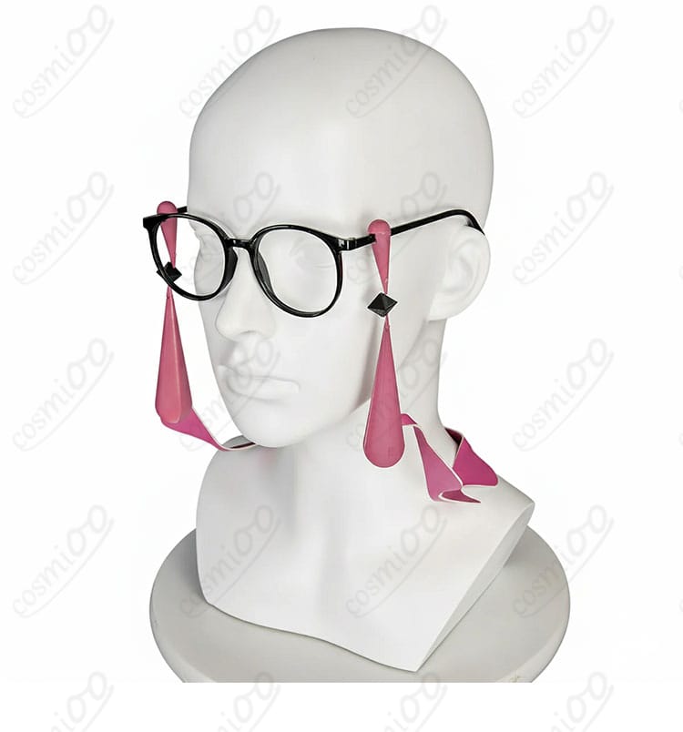 カラスバ コスプレ衣装 メガネアクセサリーディテール|キャラクターを象徴する小物の高精度再現