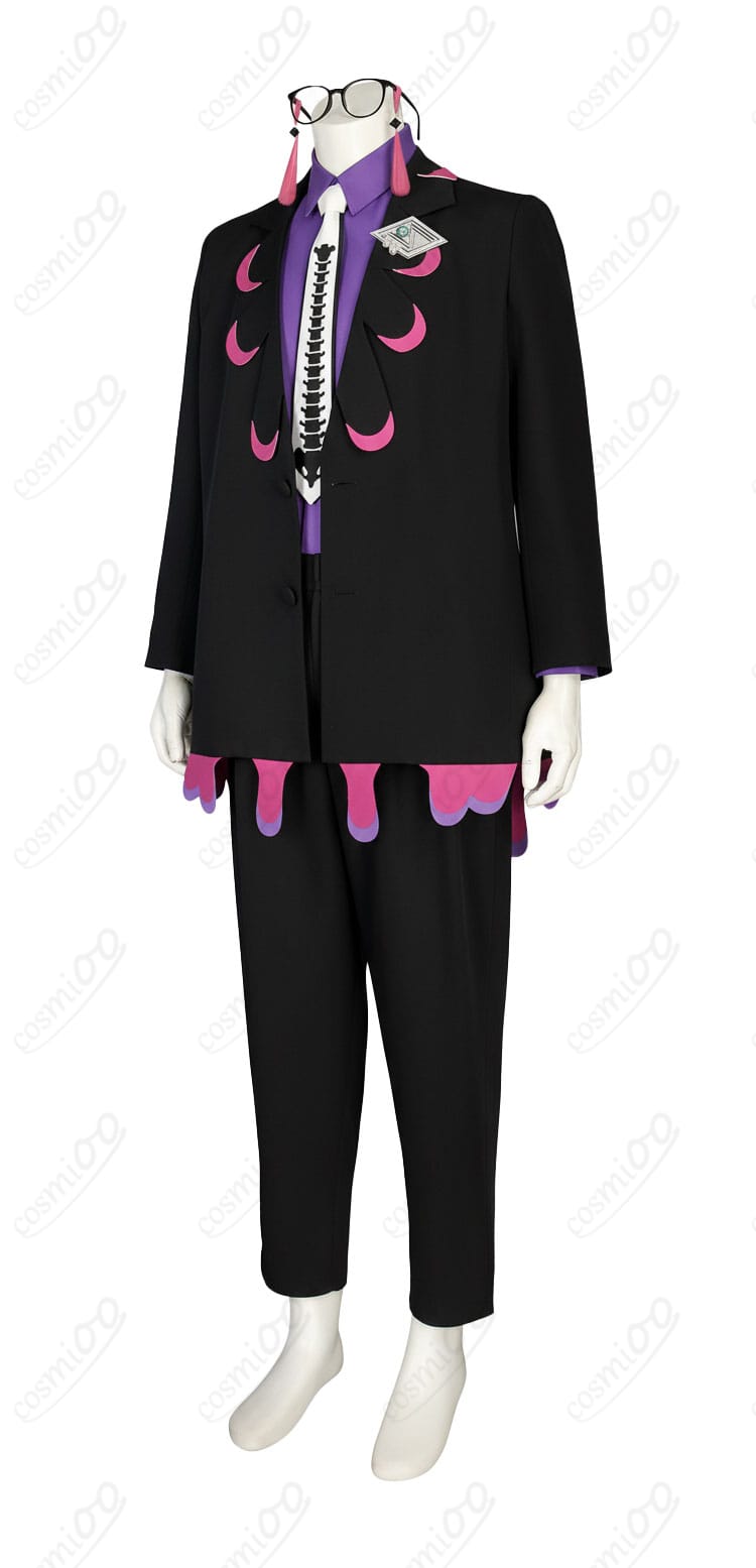 ポケモンZA カラスバ コスプレ衣装 側面図|立体的なシルエットと丁寧な縫製を確認