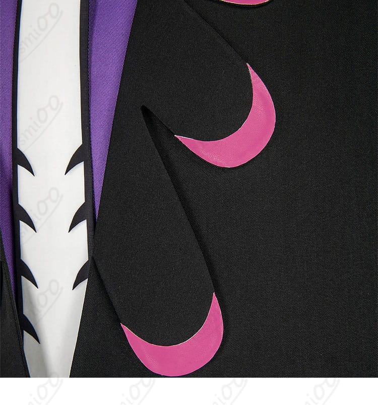 カラスバ コスプレ衣装 衣領装飾ディテール|上質な襟元デザインで高級感を演出