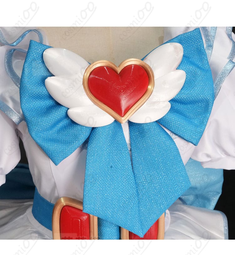 白玉みかん コスプレ衣装 胸元ハートリボン装飾 詳細|シルキーハートならではの可愛いディテール