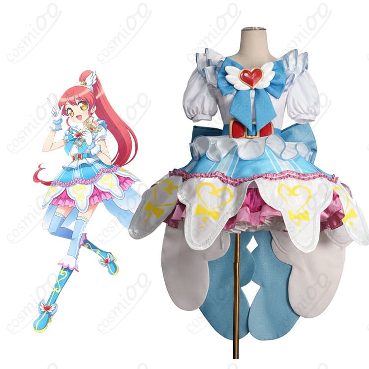 白玉みかん シルキーハートサイリウムコーデ コスプレ衣装 着用イメージ|可愛らしい天使系デザインでプリパラの世界を再現